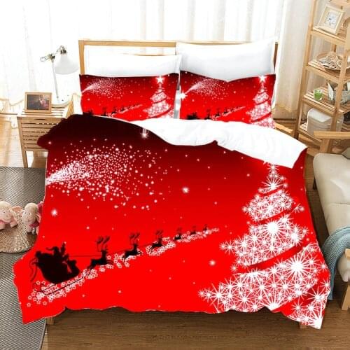 3D Christmas Print Bedding Set Duvet Cover Set Pillowcases Comforter Bedding Sets Home Textile Bedclothes Bed Linen