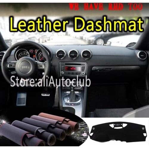 For Audi TT TTS COUPE 2006 2007 2008 2009 2010 2011 2012 2014 Leather Dashmat Dashboard Cover Dash Mat Carpet Custom Car Styling