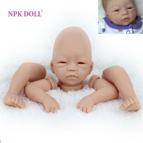 NPKDOLL 16Inch Accessories Blank Reborn Dolls DIY Vinyl Unpainted Reborn Realistic Reborn BeBe Accessories Child Toy Lol