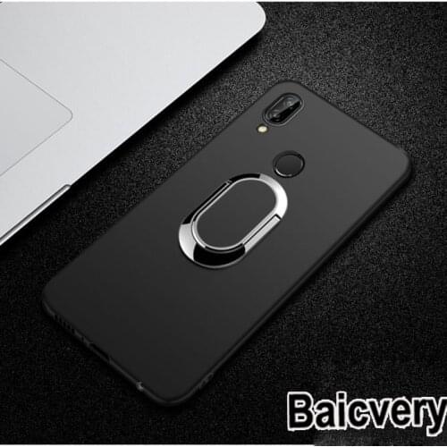 Magnetic Ring Bracket Finger for Asus Zenfone Max Pro M2 ZB631KL Matte Silicone Cover for Asus Zenfone Max M2 ZB633KL ZB 633KL