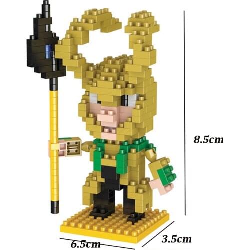 Mini Superhero Iron Man Spider-Man Thanos Hulk Venom 2 Mini Plug Assembly Creative Educational Toy Building Block Doll