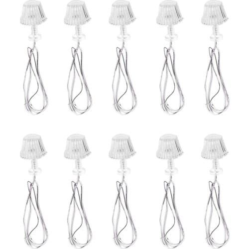 10PCS 1:25 Miniature Lamp Table Lighting Dollhouse Decoration Accessories