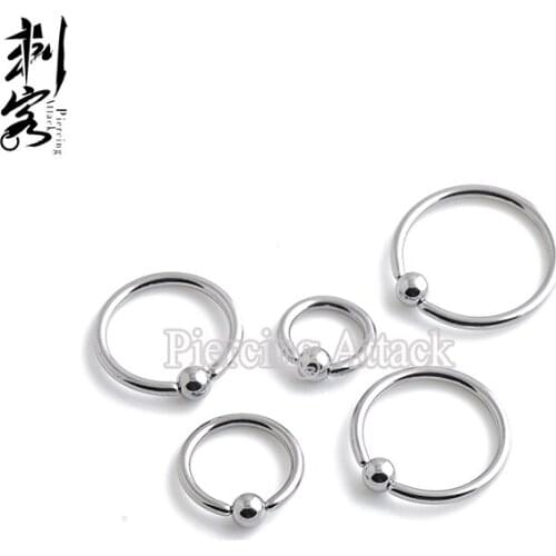 Min. order $10) Free Shipping 316L Surgical Steel 16 Gauge Captive Rings Body Piercing