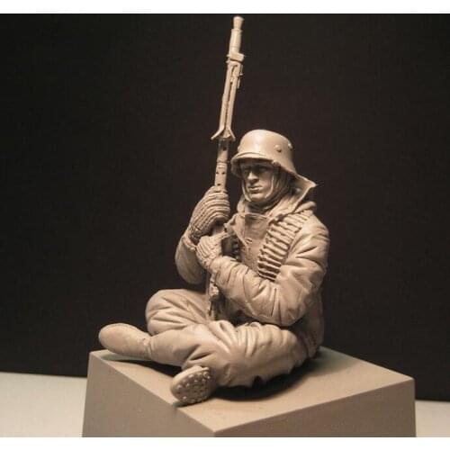 1/16 Resin Figure Soldier Model Sitting Position Soldier Military Norman War 157