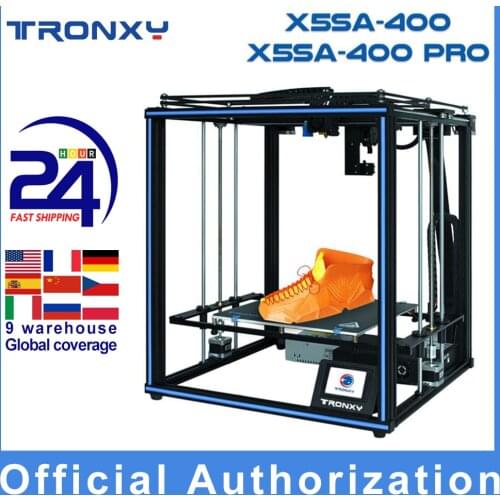 Tronxy X5SA/X5SA-400 New Upgraded High Accuracy 3D Printer DIY Kit 400 * 400 * 400mm Support Auto Leveling Resume Printing