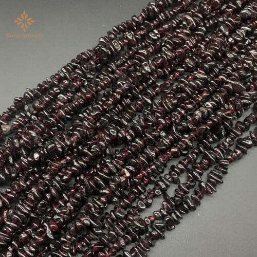 5-8mm Natural Garnet Stone Rock Tumbled Red Garnets Gravel Chip Stone Wholesale DIY Fish Tank Home Garden Decoration Beads