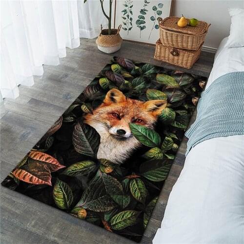 Fox Rug 3D All Over Printed Non-slip Mat Dining Room Living Room Soft Bedroom Carpet 04
