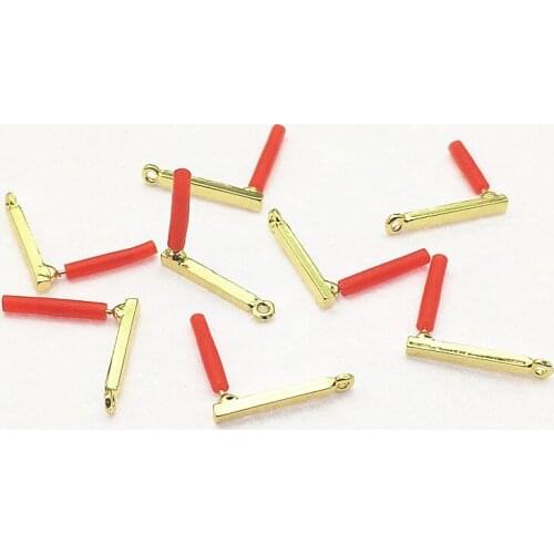 New Arrival!19x3mm 100pcs Zinc alloy cuboid shape earrings Connectors for Handmade Earring DIY Parts Jewelry Findings&Components