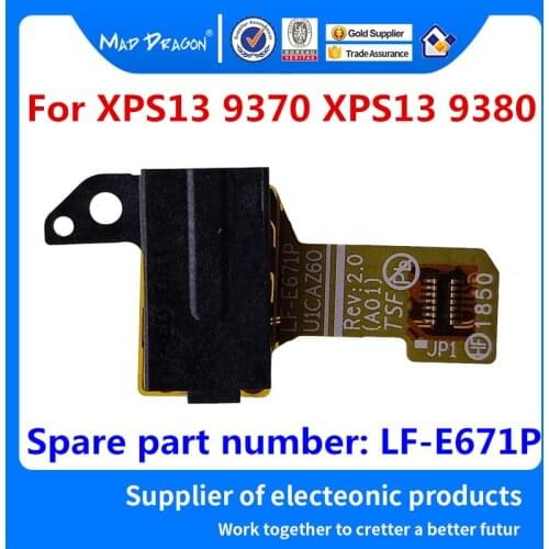 Laptop NEW original Headphone Port Headphone Circuit hole Board Connector For Dell XPS13 9370 XPS13 -9380 AUDIO JACK LF-E671P