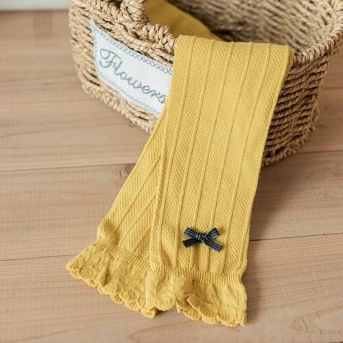 Bobora Autumn Winter Baby Kids Girls Cotton Tights Pantyhose Bottom 6 Colors 3-13T