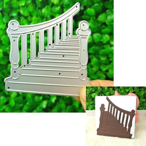 Suitable for Valentines Day metal cutting die and DIY scrapbook album 3D greeting card making stair template 2021 NEW