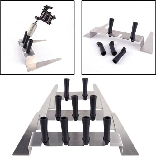 Portable Durable Tattoo Pen Machine Holder Comfortable Rest Organizer for Professional Salon Cotton Swabs Ink Cups Home Use