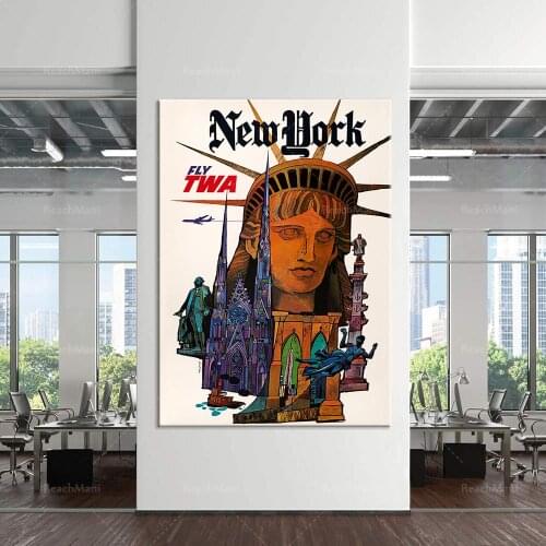 New York travel posters, New York vintage prints, New York vintage wall art, New York travel art, Big Apple, vintage New York wa