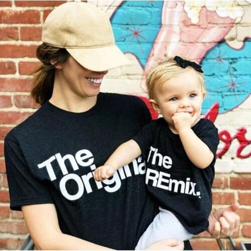 Mother Daughter Shirts Mini Me Adult Unisex Outfit Matching Shirts Womens Clothing Coordinating Set for Family Lovely Cloth