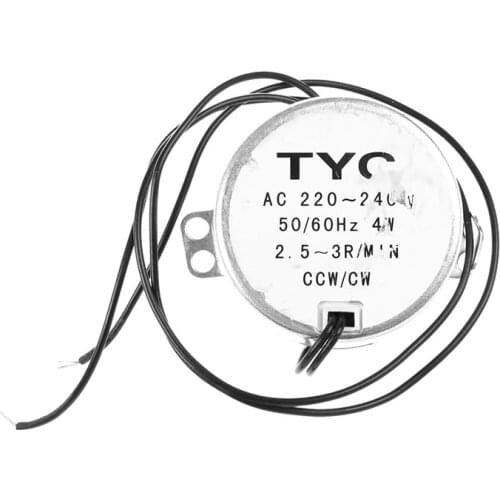 TYC50 AC Synchronous Motor 220V 3RPM 4W 8Kgf.cm Torque CCW/CW