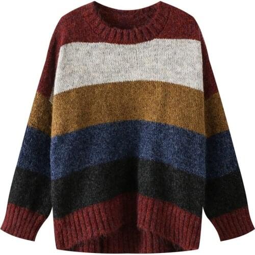 Womens Sweater Spring 2021 New Best-selling High-quality Knit Sweater Autumn and Winter Lazy Fashion Trend Long-sleeved Pullove