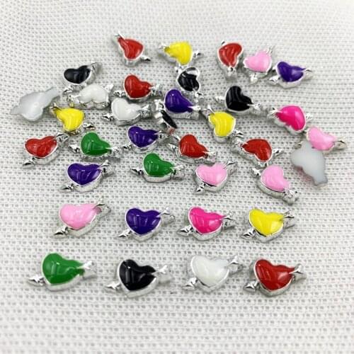 100pcs of popular fashion jewelry beads,Cupids arrow love rhinestone flat back wedding decoration nail rhinestones