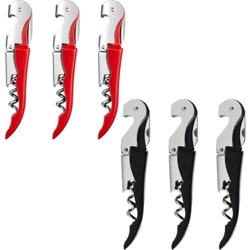 3 Pack Corkscrew Heavy Duty Wine Opener Set with Foil Cutter and Bottle Opener Wine Key ForWaiters,Home CNIM Hot