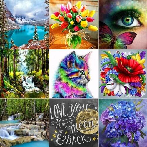 Diamond Embroidery Sale Landscape Picture Of Rhinestones 5D Diamond Painting Cross Stitch Wine Diamond Mosaic Needlework