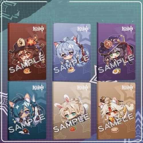 Genshin Impact Sketchbook Project Notebook Anime Diluc Ragnvindr Notebooks Office School Sustationery Supplies Stationary Amber