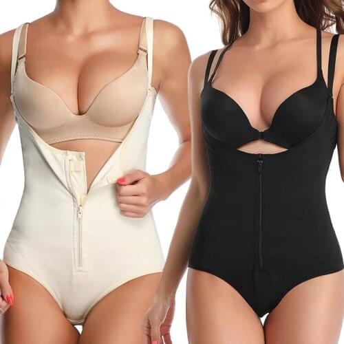 Bodysuit Shapewear Full Body Shaper Weight Loss Slimming Seamless V Neck Underwear Invisible Shapewear Sexy Body Suit