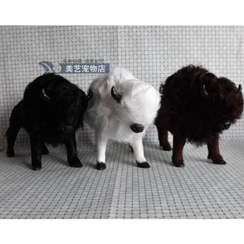 Simulation yak large 32x10x22cm toy model polyethylene&furs yak model home decoration props ,model gift d159