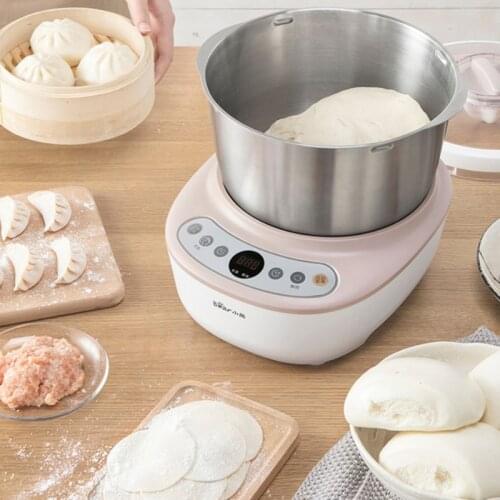 Household Electric Dough Mixer Automatic Flour Fermenting Mixing Machine Multifunction table stainless steel kneading pan
