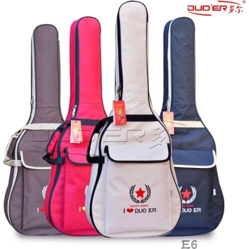 Duoer Guitar Case Waterproof with Packet Backpack Guitar Bag 41 Inch Guitar Bags Wholesale Customize Musical Instrument Bags