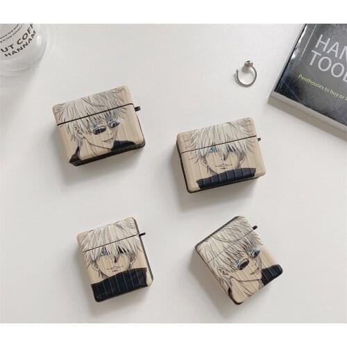 Hot Japan Jujutsu Kaisen Earphone Case For Apple Airpods 1 2 3 Pro Wireless Bluetooth Headset Anime Fushiguro Megumi Cover