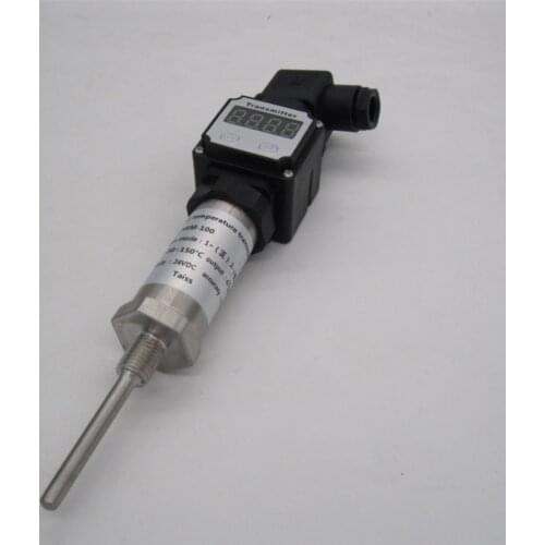 PT100 temperature sensor, plug-in temperature transmitter, bring their own display,G1/4-50-150 degrees
