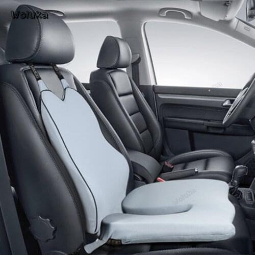 Seat support Lumbar Support Soft Memory Cotton Back Massage Waist Cushion Headrest For Car Seat Pillows Relieve CD50 Q05
