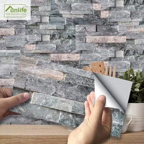 Funlife Eco-friendly Waterproof PVC 20x10cm Matt Finish Brick Wall and Tile Sticker Wall Decor Kitchen and Dining Rooms Decor
