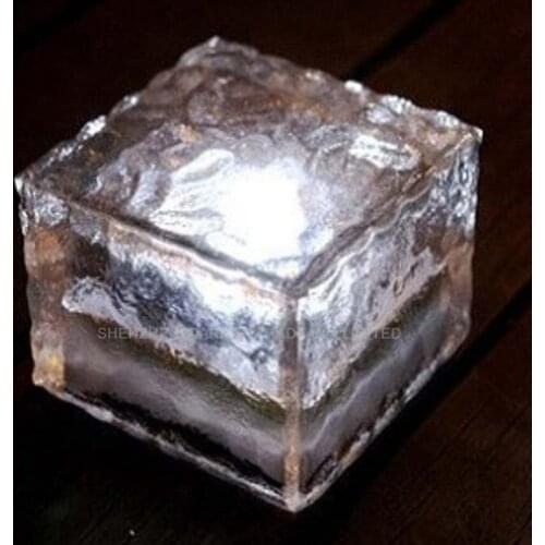 IP55 ice glass Solar Ice Brick Light Ice Glass Brick Led Light led solar light garden solar lamp