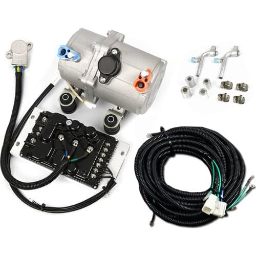 12V 24V Electric Air Conditioning Compressor for Auto AC Air Conditioning Car Truck Bus Boat Tractor Shop Automobile Aircon