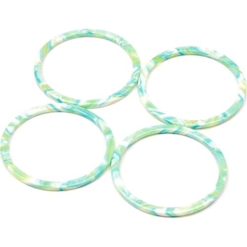 Leopard Print,Tortoise Shell Earring Charm,Acetate Acrylic Beads,Circle Shaped,Boho,Earring Parts,Ohrringe finding,44mm-ACE248