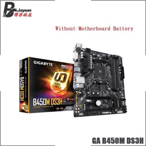 Gigabyte GA B450M DS3H Micro ATX AMD B450 4-DDR4 USB 3.1 Gen1 64G m.2 slot Double Channel AM4 Motherboard