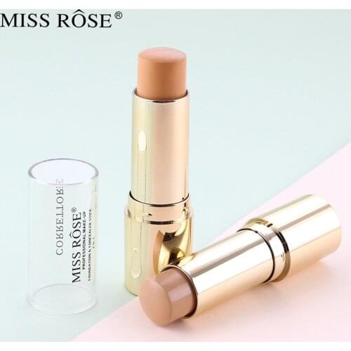 MISS ROSE Monochrome Small Gold Tube Concealer Makeup Face Three-dimensional Face Repair Concealer