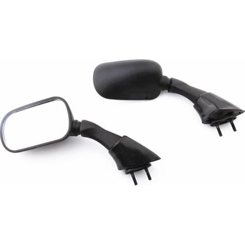 2X Motorcycle Mirrors Black Rear View Side Mirrors For Yamaha FJR 1300 2003-2005