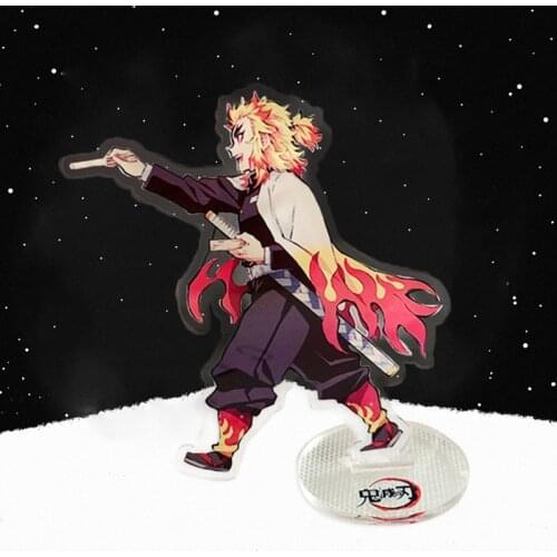 Anime Demon Slayer Kimetsu no Yaiba Tanjirou Nezuko Zenitsu Inosuke Acrylic Stand Figure Model Plate Holder Desktop Decor