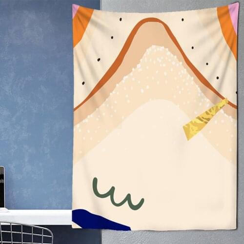 2021New Scenic Painting Mountain Range Tapestry Wall Hanging Abstract Painting Art Beautiful Landscape Livingroom Wall Cloth