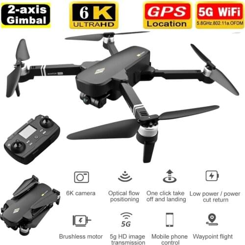 New 8811 Pro Drone 6k HD 5G Mechanical Gimbal Camera 2-sxis Wifi Gps System Support TF Card Drones Distance 2km Flight 28 Min
