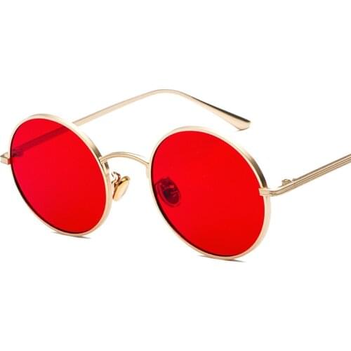 Metallic Round Sunglasses For Women Brand Retro Punk Sunglasses Men Eyeglasses Clear Lens Oculos