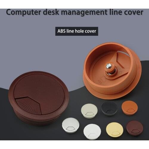 Desk Table Plastic Cable Hole Cover PC Computer Desk Round Wire Tidy Hardware