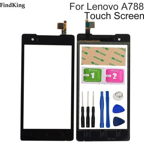 Touch Screen Glass For Lenovo A788 A788T Touch Screen Glass Digitizer Panel Touchscreen Front Glass Mobile Sensor Tools
