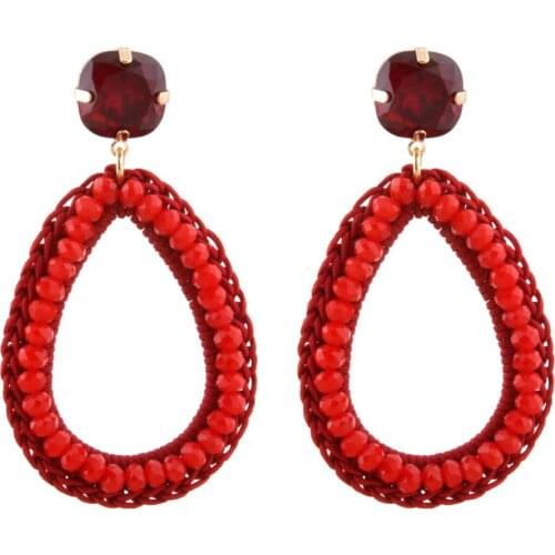 Oorbellen Drop Crystal Earrings for Women Dangle Earrings Handmade Luxury Earrings Bohemian Fashion Jewelry Aretes