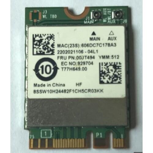 Broadcom BCM94350ZAE Wireless AC NGFF 802.11ac 867M Wifi Bluetooth BT 4.1 Network Wlan Card For Lenovo/IBM/Thinkpad FRU:00JT494