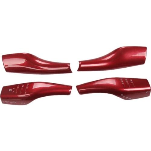 Gear Shift Cover Steering Wheel Accessories ABS Interior Decorative Frame for Tesla Model 3/Y 2017-2021