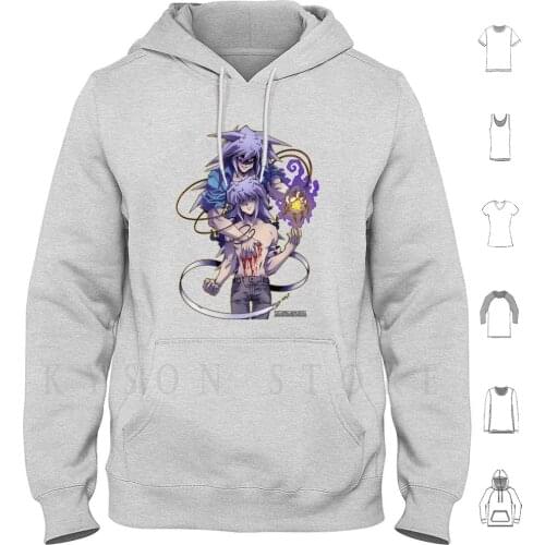 Ancient Evil-Transparent Version Hoodie Long Sleeve Ygo Yuugiou Egypt Dark Bakuraryou Bakura Yami Bakura Yamibakura