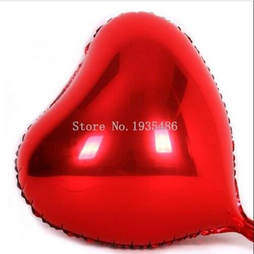 20PCS/lot 18" Heart Aluminum Foil Balloons Classic Toys For Wedding Birthday Party Inflatable Balloons