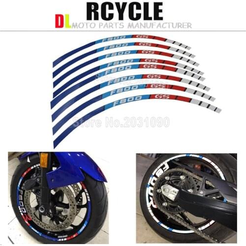 High quality decals rim depth decals wheel Reflective stickers for BMW F800GS